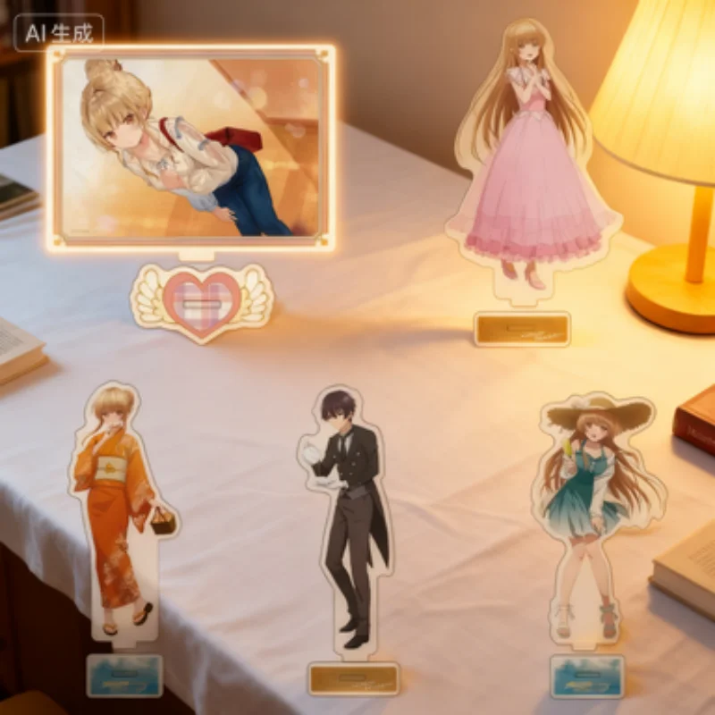 The Angel Next Door Spoils Me Rotten Shiina Mahiru Fujimiya Amane Косплей Мультфильм Анимация Аниме Акриловая Подставка Модель Тарелка Подарок