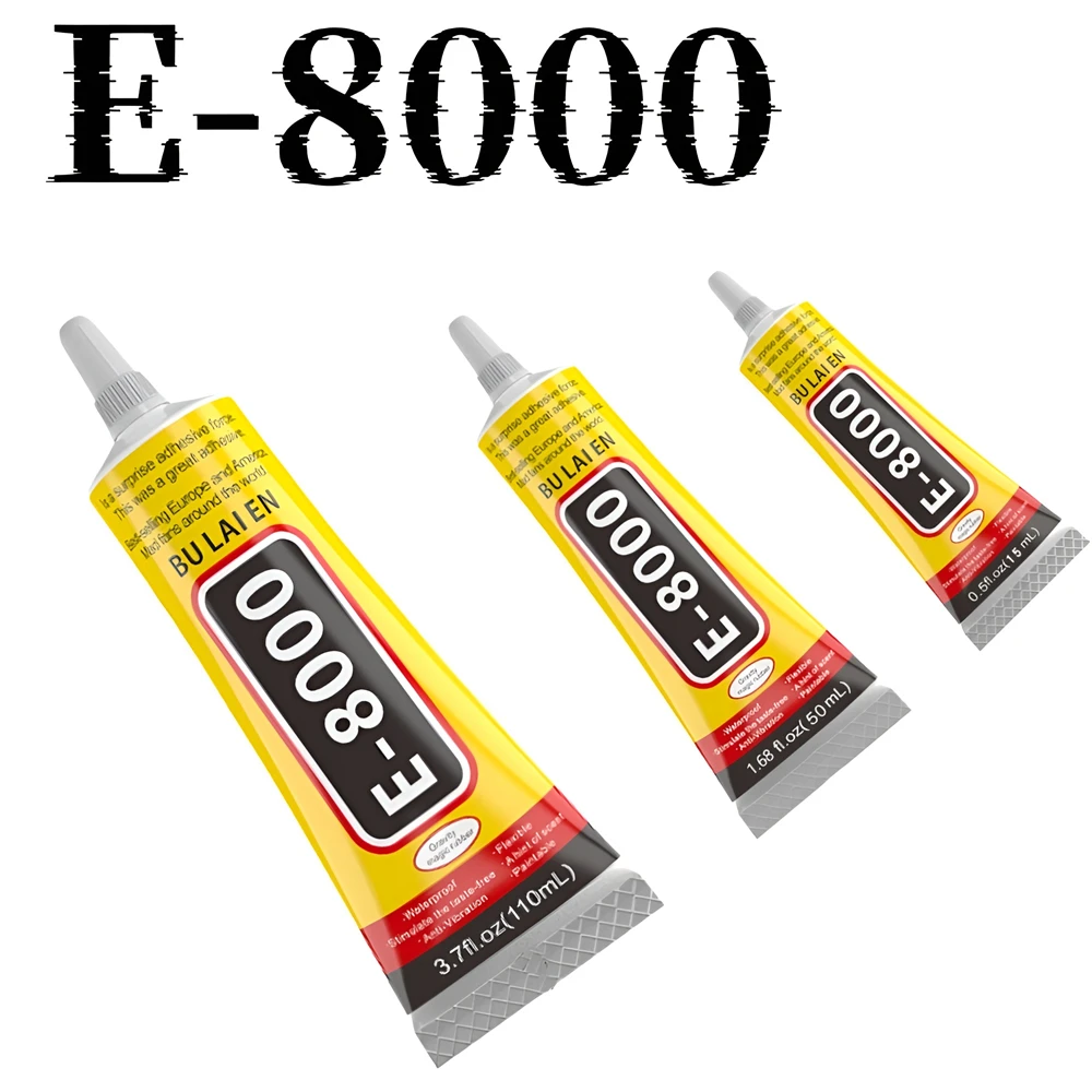 50ml E7000 Glue Mobile Phone Screen Superglue E-8000 Adhesive Telephone Glass Glue Repair Point Diamond Jewelry DIY Glue Tools