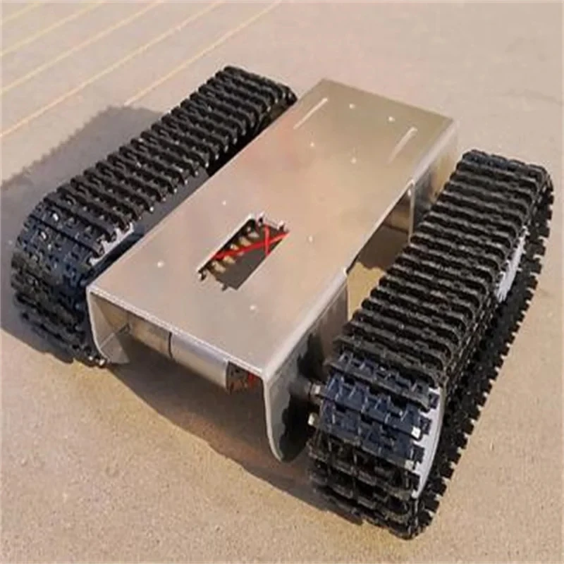 Fernbedienung plattform für Tank chassis mit Metallplatte/verstellbarem Gleichstrom motor für Arduino DIY