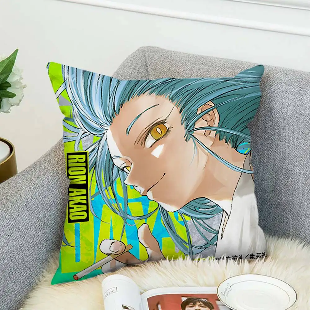 

Anime Sakamoto Days Pillow Case Double-Sided Printing Cushion Cover 45x45 Decorative Cushions Sofa Home Decor Soft Pillowcase