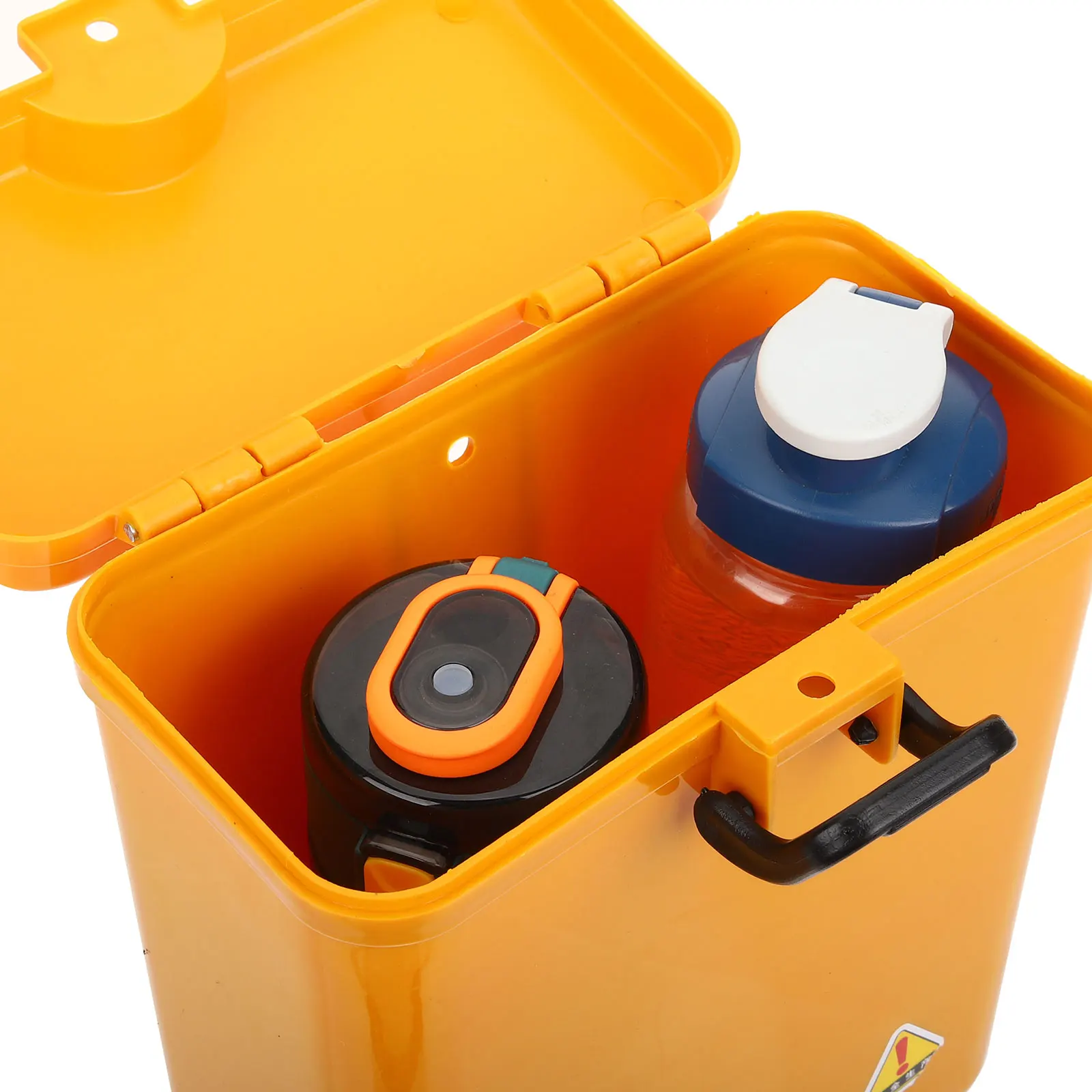

Motorcycle Tool Case Durable Plastic Toolbox Storage Container Lockable Bike Bag Small Accessories Touring Fork Box