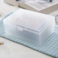 Transparent Plastic Box Rectangular Translucent Packing Box Storage Organizer Case Dustproof Durable Strong Jewelry Container