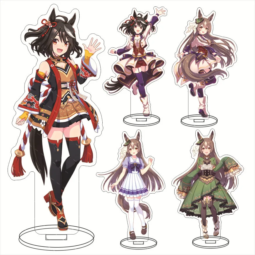 Pretty Derby Japan Anime Figures Tokai Teio Cosplay Acrylic Stand Model Plate Holder Cake Topper Birthday Prop Fans Gifts