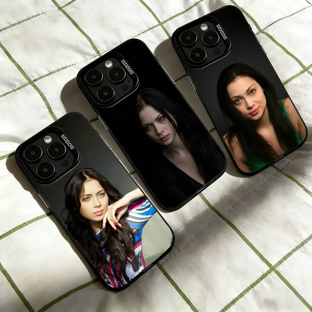

Nastasya Samburskaya Actor Phone Case For iPhone 17,16,15,14,13,12,11 Plus,Pro Max,XS,Colorful Silver Black Cover