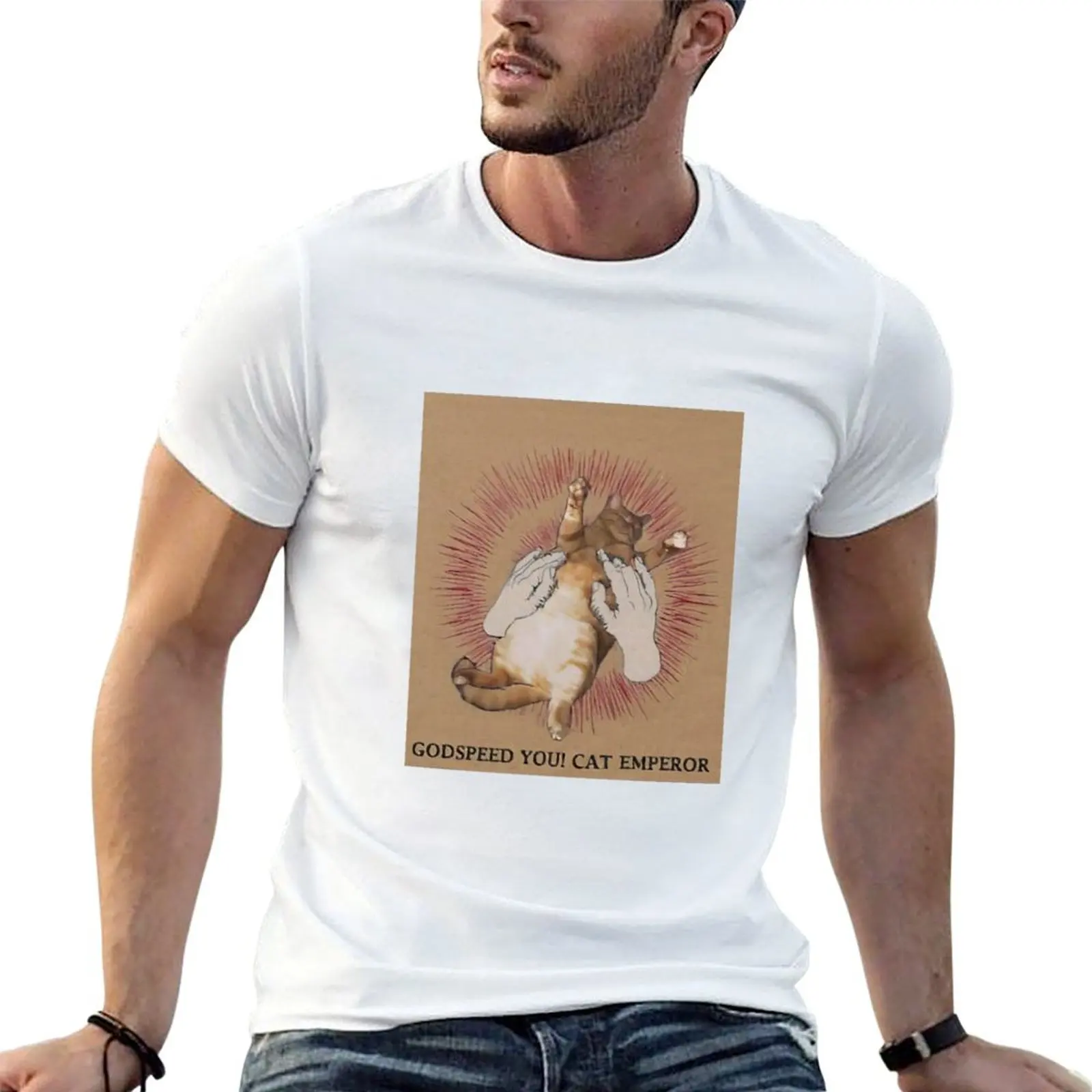 

Godspeed you cat emperor T-Shirt man t shirt heavy cotton t shirts for man cotton soft man graphic t shirt T-shirt