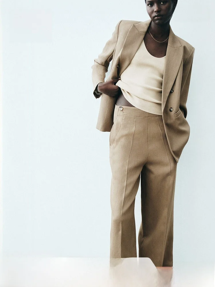 

H&M Busin Casual Women's Suit Polyester Nylon Rayon Blend Spring 2026 New Arrival Office Wear Daily Casual