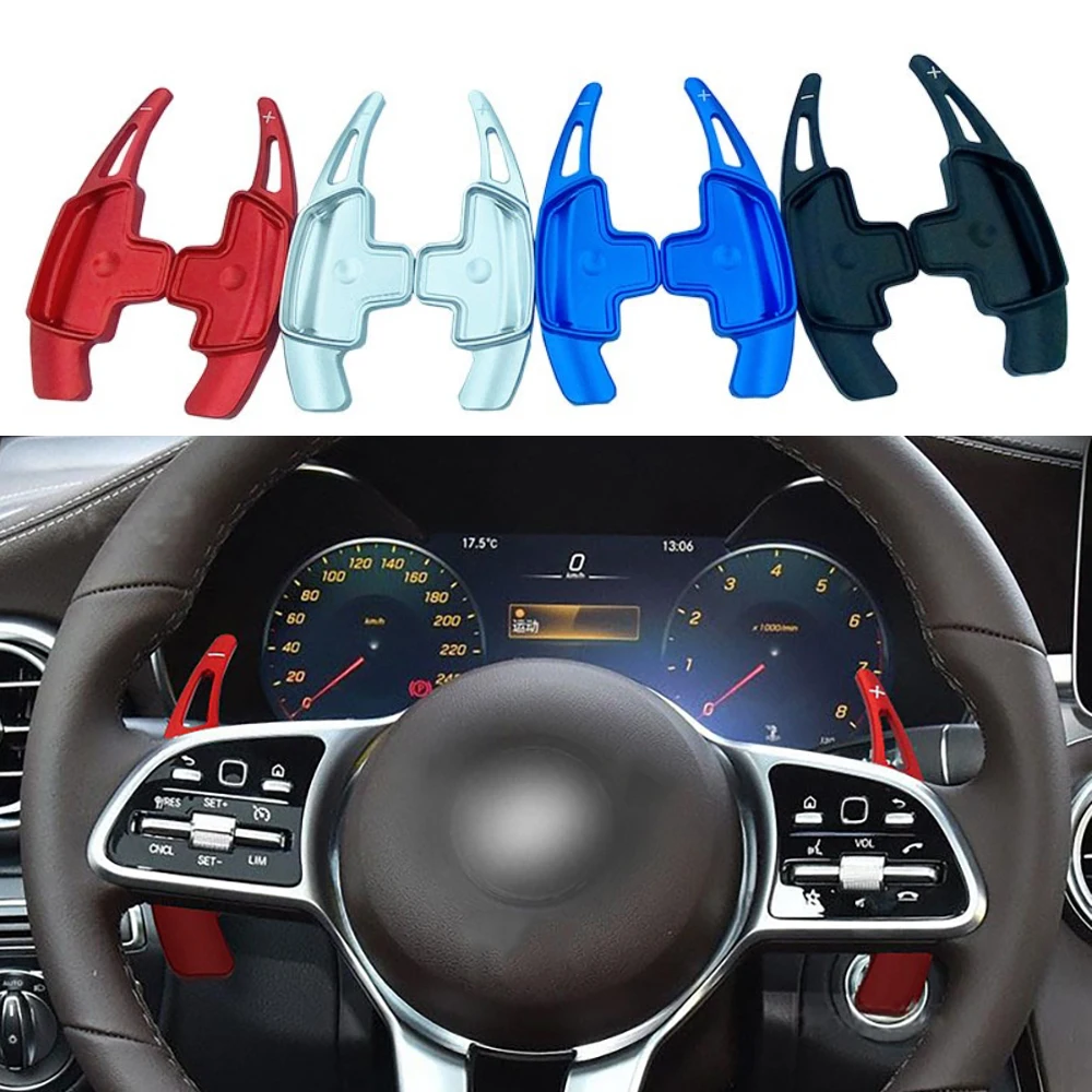 

1Pair Steering Wheel Gear Shift Paddle Shifter For Mercedes Benz C-Class A B E GLK GLE CLS CLA GLA Steering Wheel Interior