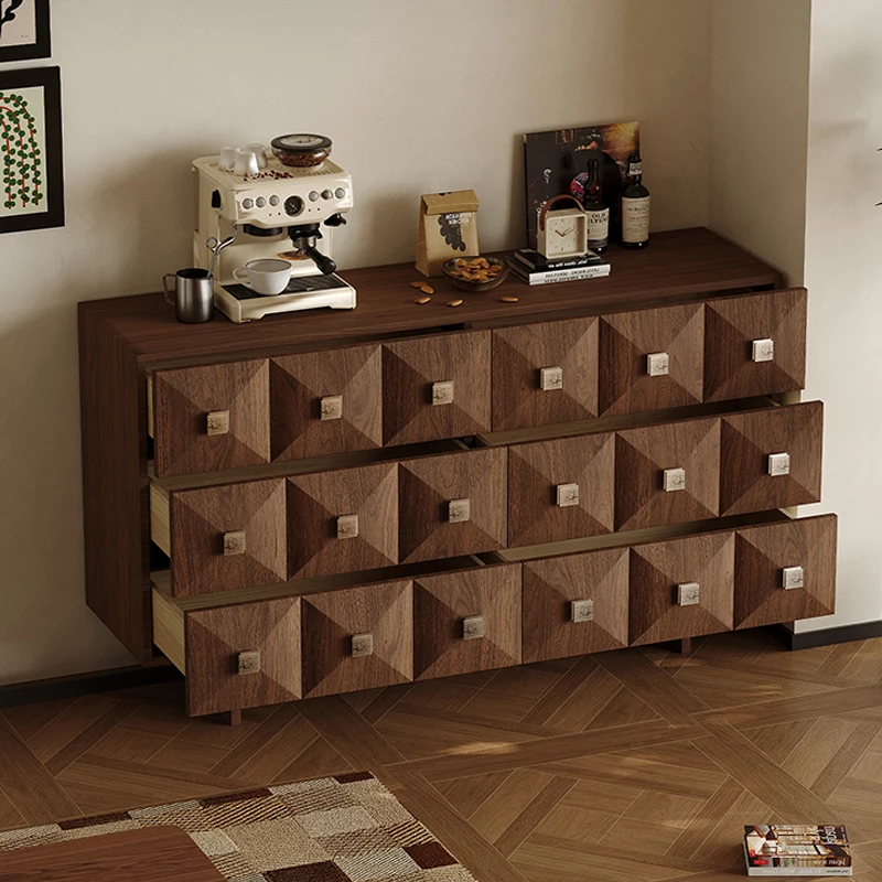 Modern solid wood home luxury environmental protection living room dining room sideboard 3
