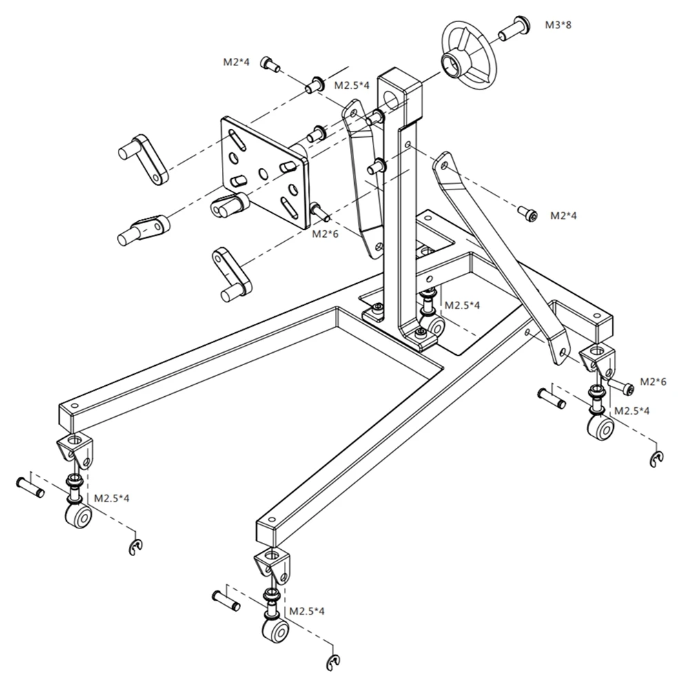 Bracket Engine Stand for 1/10 RC Crawler Car Traxxas TRX4 Axial SCX10(Remote Control Car Simulation Toy Model),2