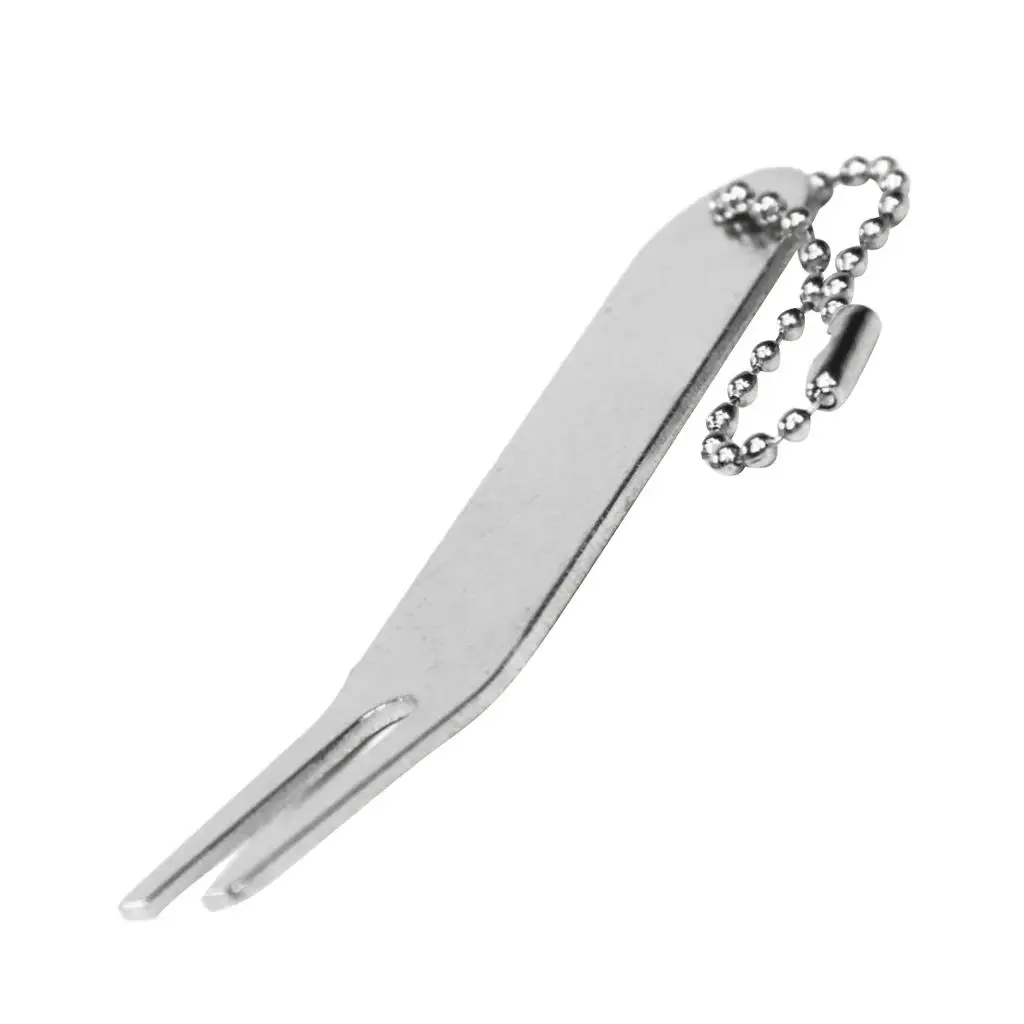 Zinc Alloy Divot Tool Portable Bent Putting Green Repair Fork Accessories