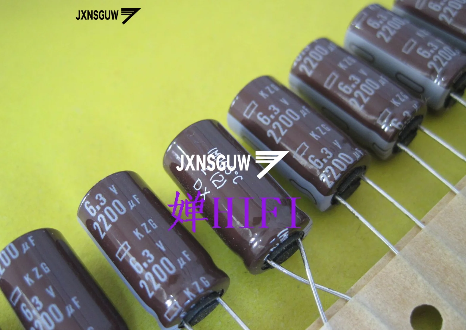 

20PCS NIPPON KZG 6.3V2200UF 10X20MM NCC Aluminum electrolytic capacitor 2200UF/6.3V CHEMI-CON 105 degrees 2200uF 6.3V