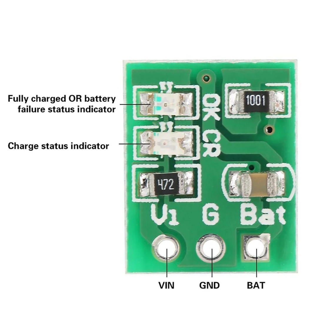AP-5 stuks DD08CRMB 5V lithium oplaadbare batterijlader