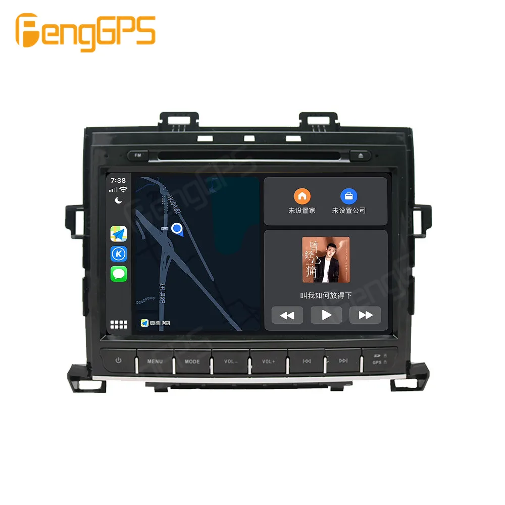 For Toyota Alphard 2007-2013 Android Car Radio 2Din Stereo Receiver Autoradio Multimedia Player GPS Navi Head Unit Screen