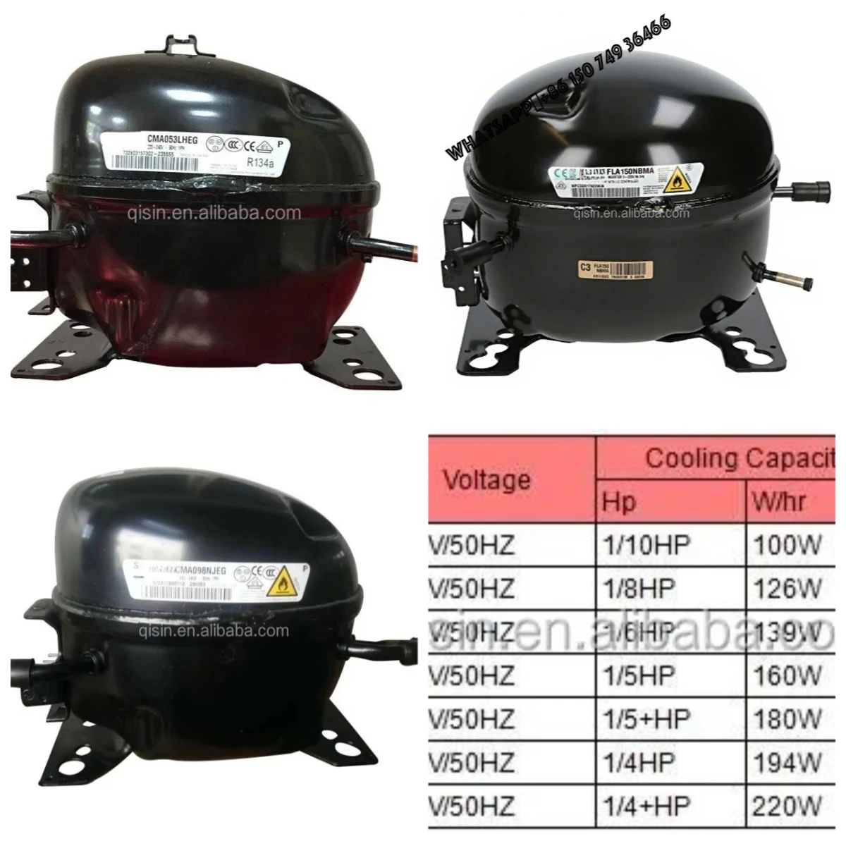 Compresor Reciprocante para Refrigerador R600a FLA150NBMA FMA102NAMA FLB075LBNA para LG, Nuevo, Precio de Fábrica