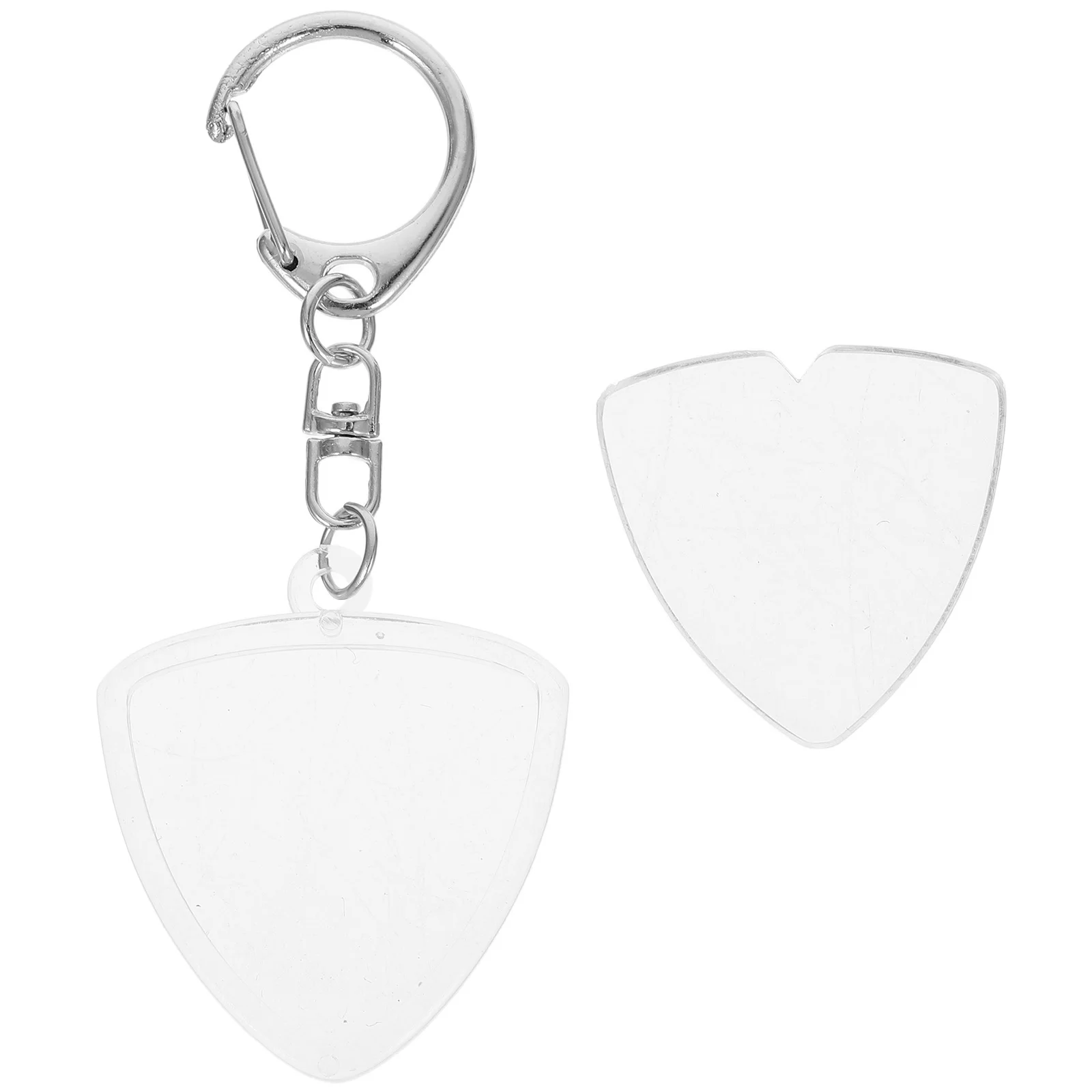 

Transparent Guitar Pick Holder Case Portable Keyring Storage Box Standard Size Plastic Pick Holder for Acoustic Electric Guitar