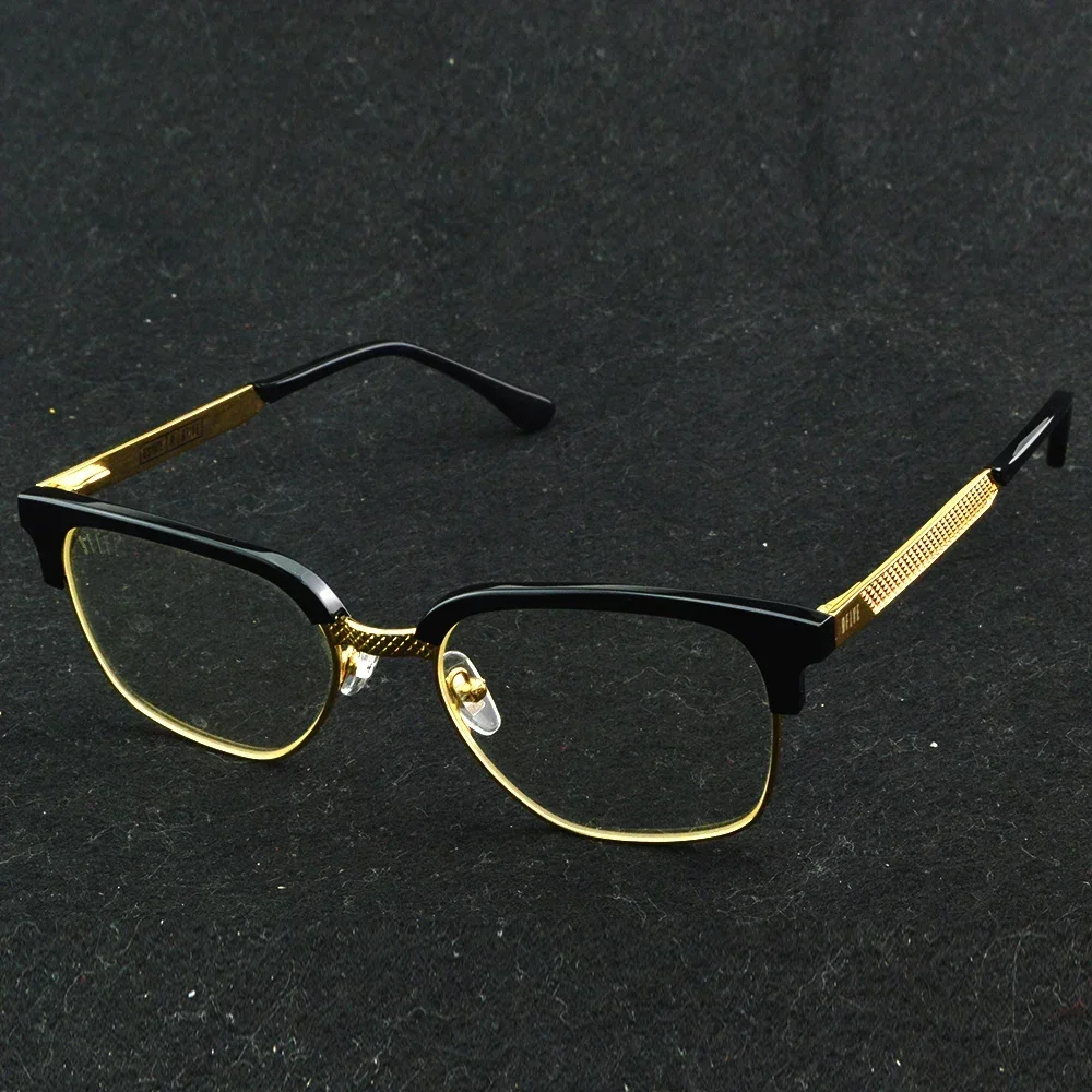 

Clara Black Frame Golden Arms Reading Glasses Women Fashion Eyewear Glasses Men Classic Square Reading Glasses Men +0.75 to +4