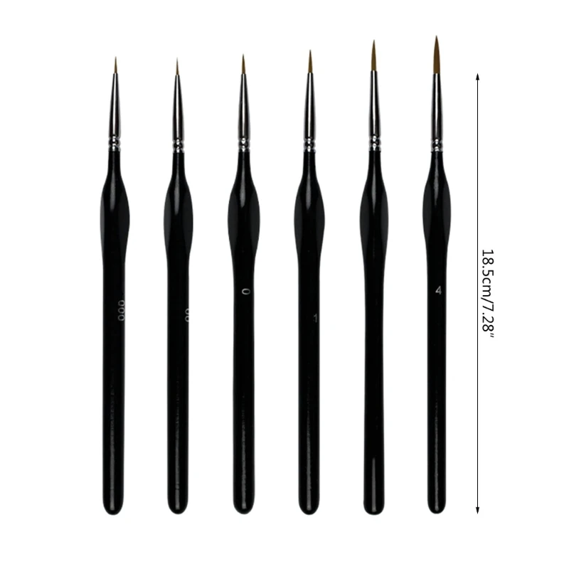 Set pennelli precisione E9LB Pennelli per dettagli per lavori dettaglio e pittura artistica