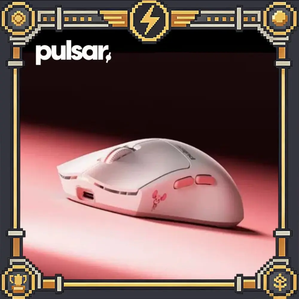 Pulsar Jinggg-X Pro Mouse Wireless Gaming Lightweight 8K Polling Rate Official Driver for CS2 VALORANT White E-sports Game Mouse