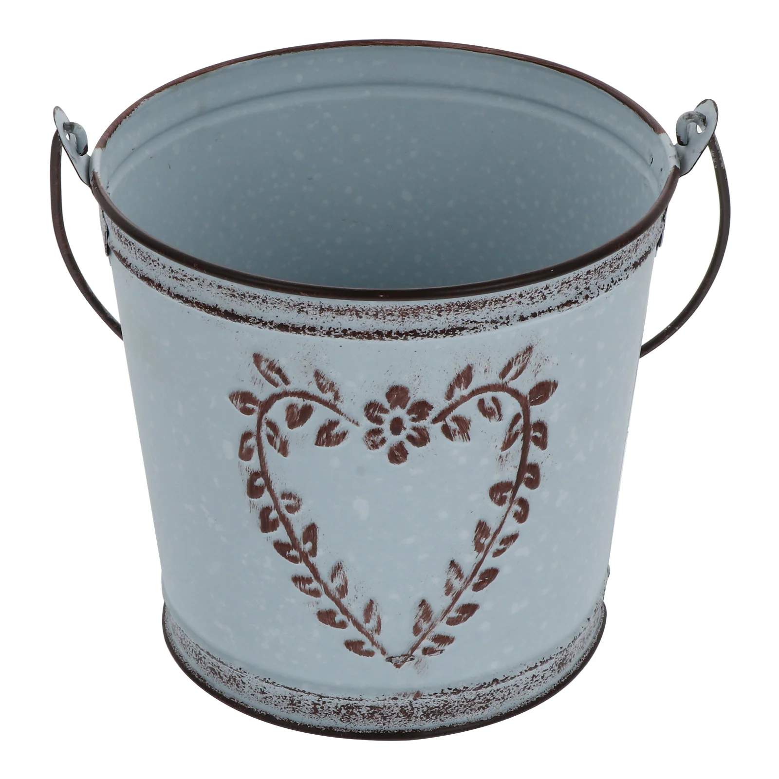 Bucket Flower Pot Vase Decorative Wedding Retro Storage Vintage Galvanized Sheet Practical