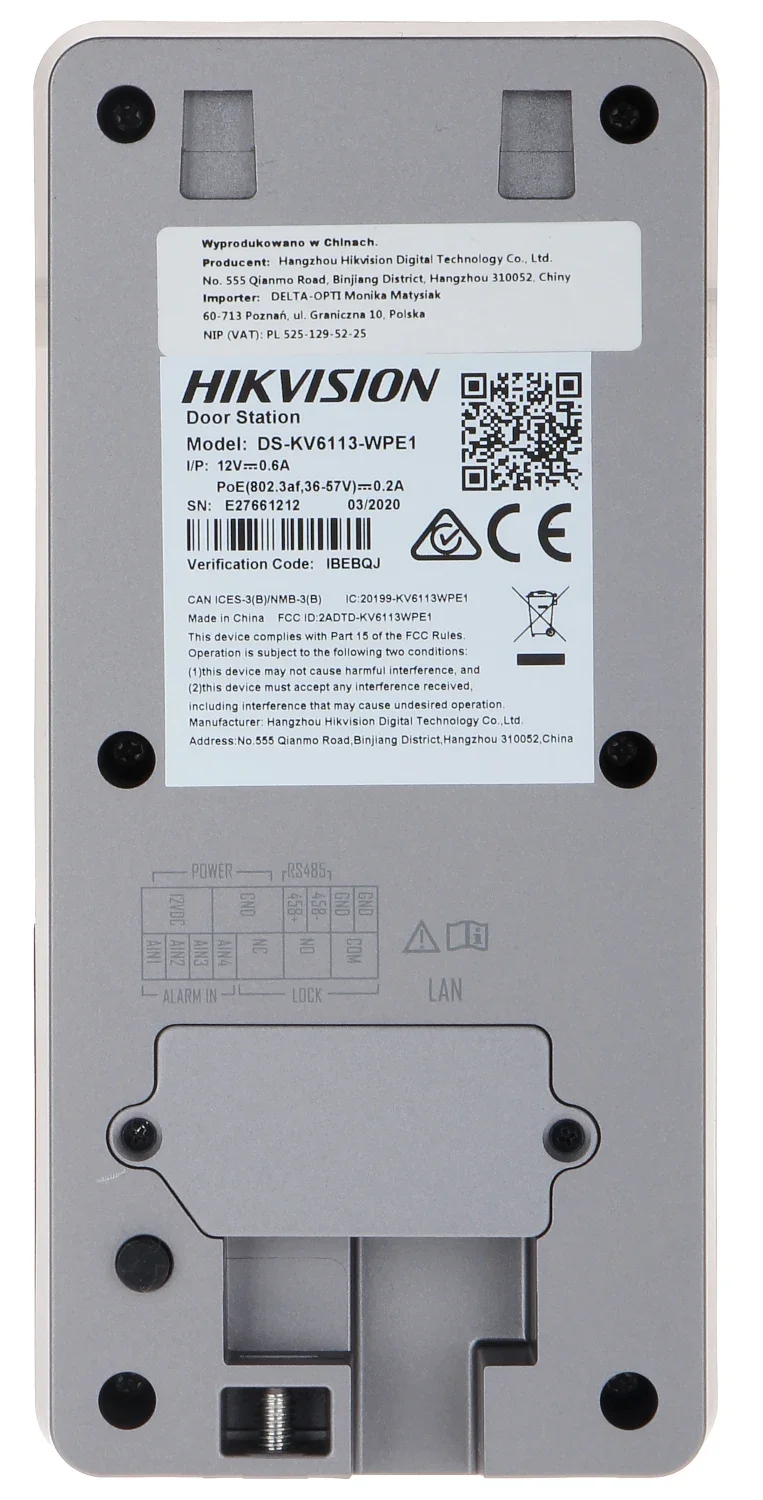 Original Multi-language hikvision DS-KV6113-WPE1(C) IP Doorbell,WiFi Doorbell , Door phone, Video Intercom IC card unlock