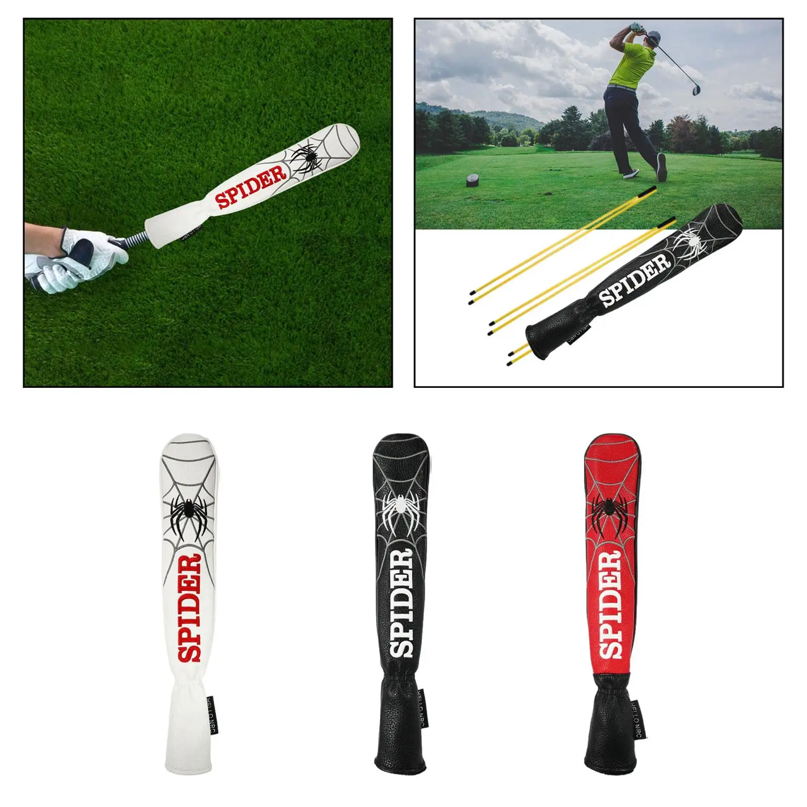 Golf Alignment Rod Cover bestickte Hülle Golf Headcover für Golf Direction