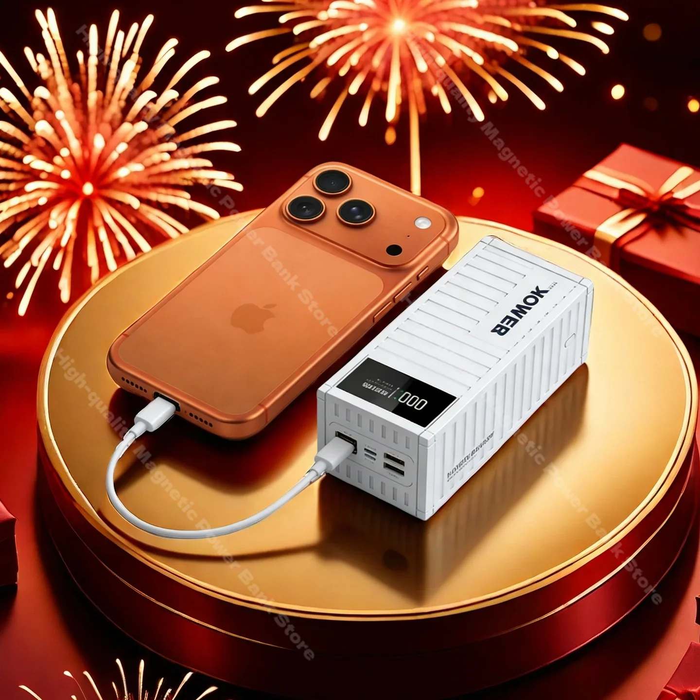 

Внешний аккумулятор (Power Bank) 66W 100000mAh с супербыстрой зарядкой PD 0W для iPhone, Samsung, Huawei, Xiaomi