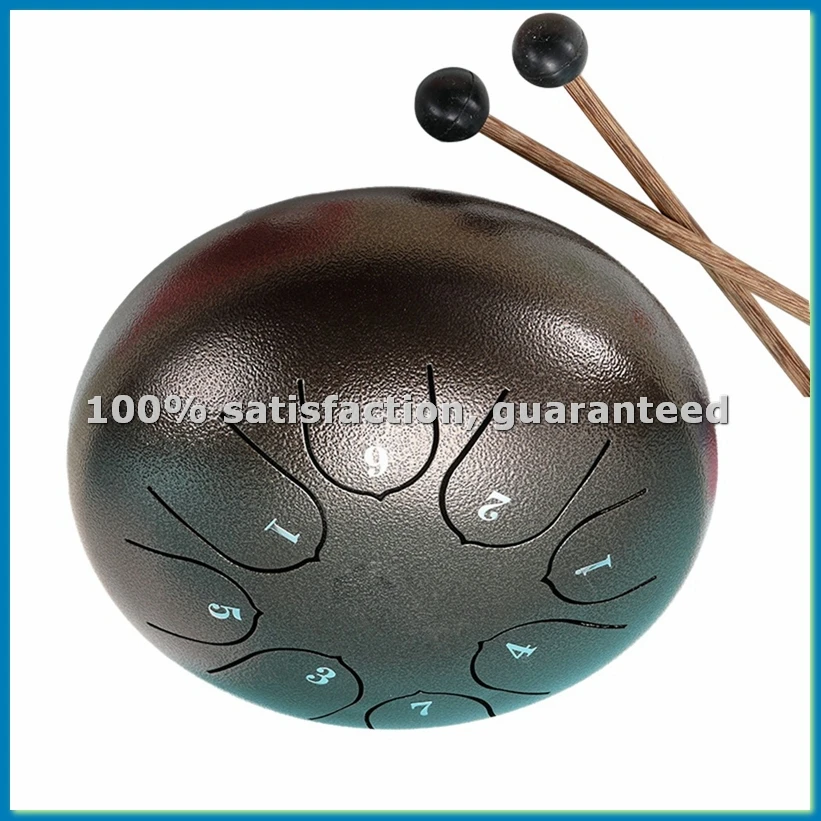 6 Inch 8 Tone Rain Drum Outdoor Chakra Drum Garden Instrument Rain Drum Ethereal Drum H-A57M
