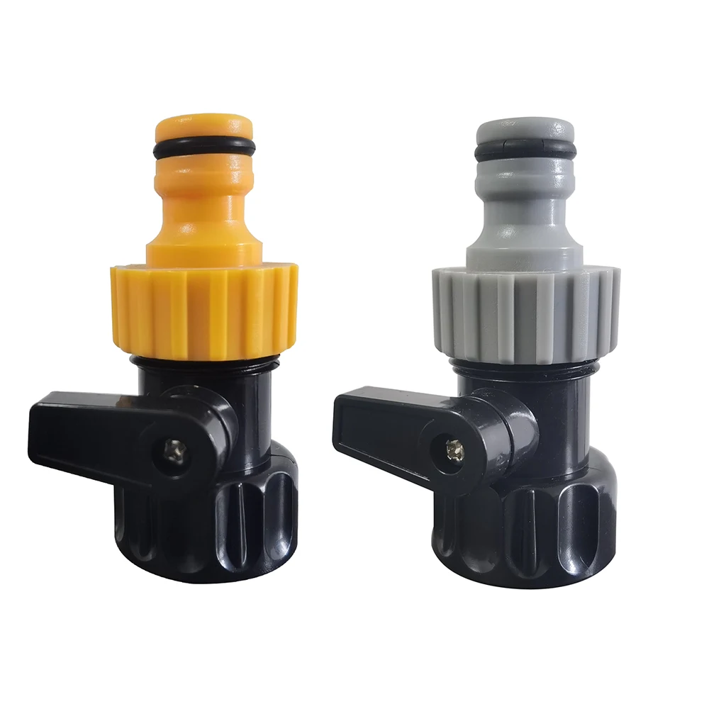 Universal water pipe joint Rainwater collection bucket faucet connector valve 3/4 '' universal adapter internal external threads