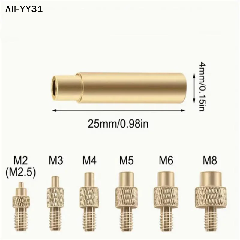 【Y3】【Z】10Pcs/9Pcs/7Pcs For 3D Printer Soldering Iron Brass Thread Insert Nut Iron Tip M2 M3 M4 M5 M6 M8 Embedded Kit Tool