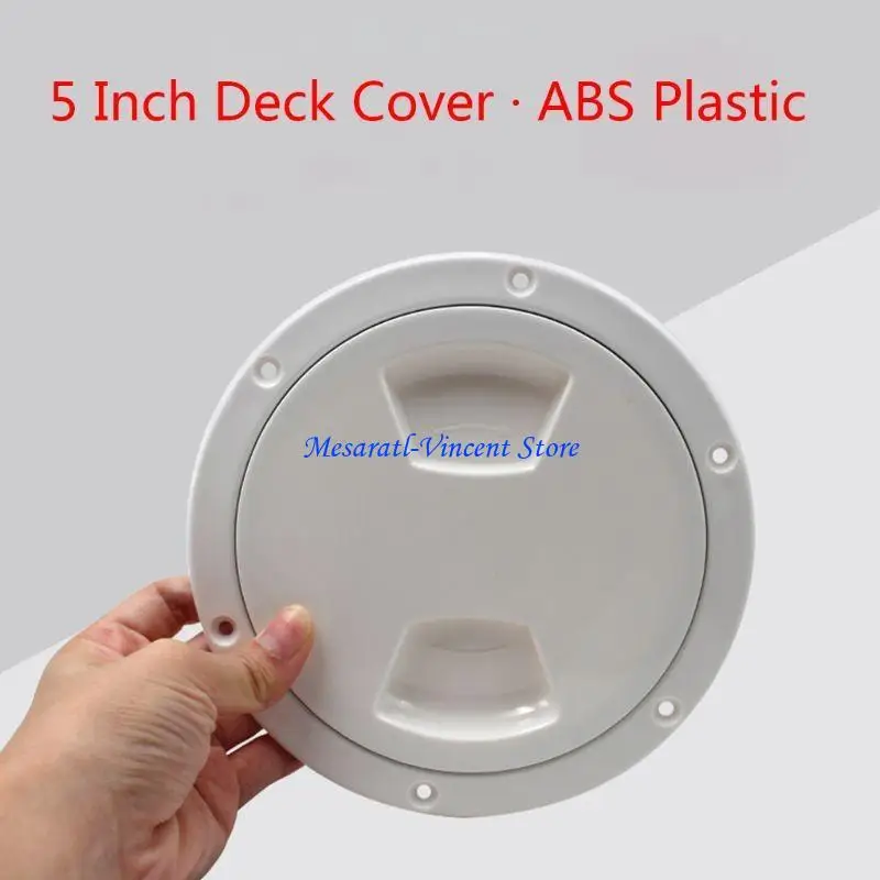 

A70F 5 inch Deck Plate Corrosion Resistant Marine Access Boat Inspection for Hatch Cover Plate for RV Marine Boating Water
