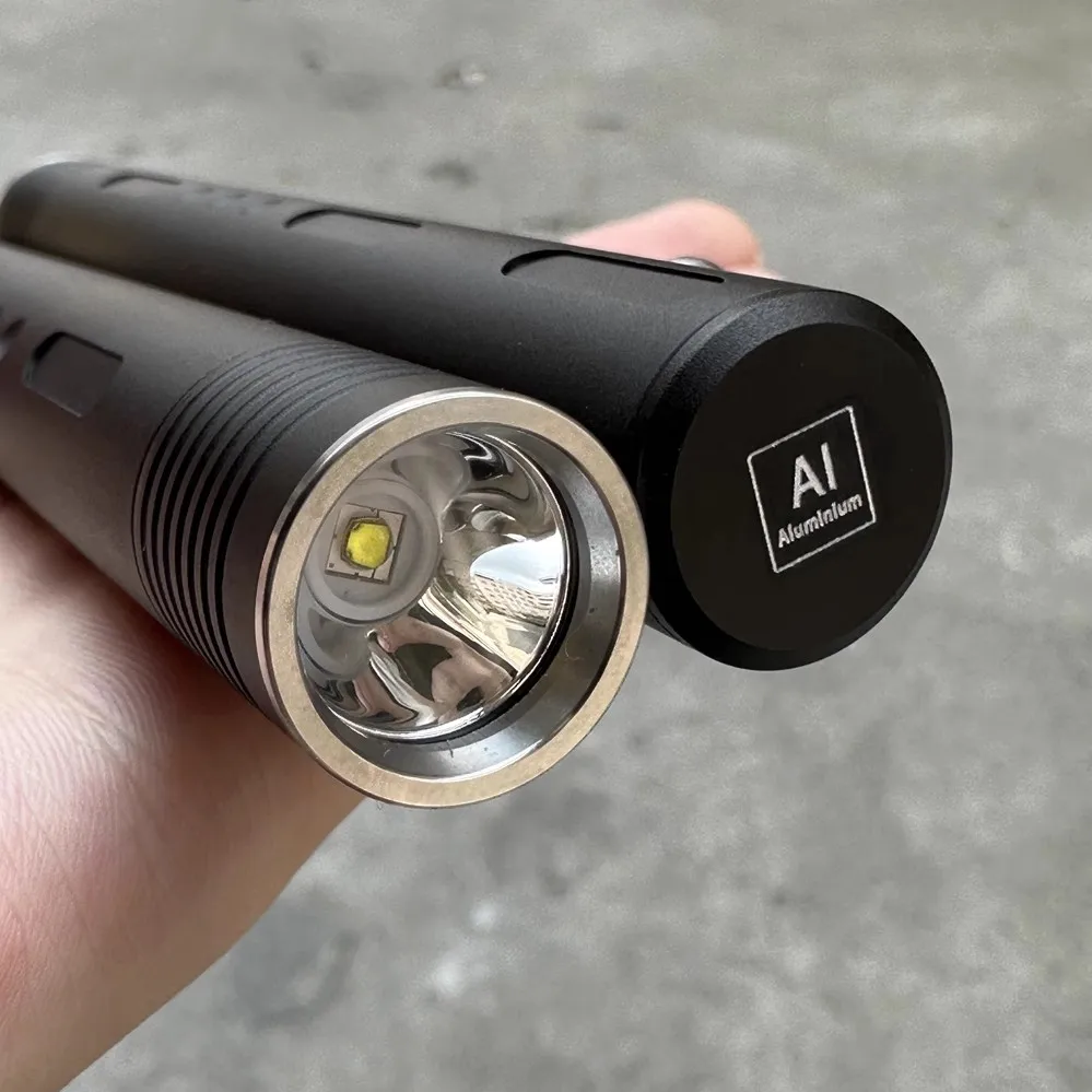 1 Piece Aluminum Alloy Bolt Flashlight EDC Torch with Pocket Clip Battery NOT Included