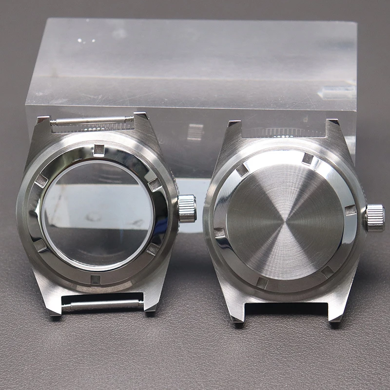 Cajas de reloj Vintage de buceo Seiko 62MAS, 40mm, cristal de zafiro de burbuja, compatible con movimiento NH34 NH35 NH36 NH38, esfera de 28,5mm