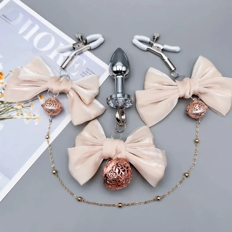 Nipple Breast Clamps With Bell Ring Sex Anal Plug Woman Necklace Vaginal Clamp Sexy Nipple Clip Breast Bell Adult Couple Sex Toy - view 4