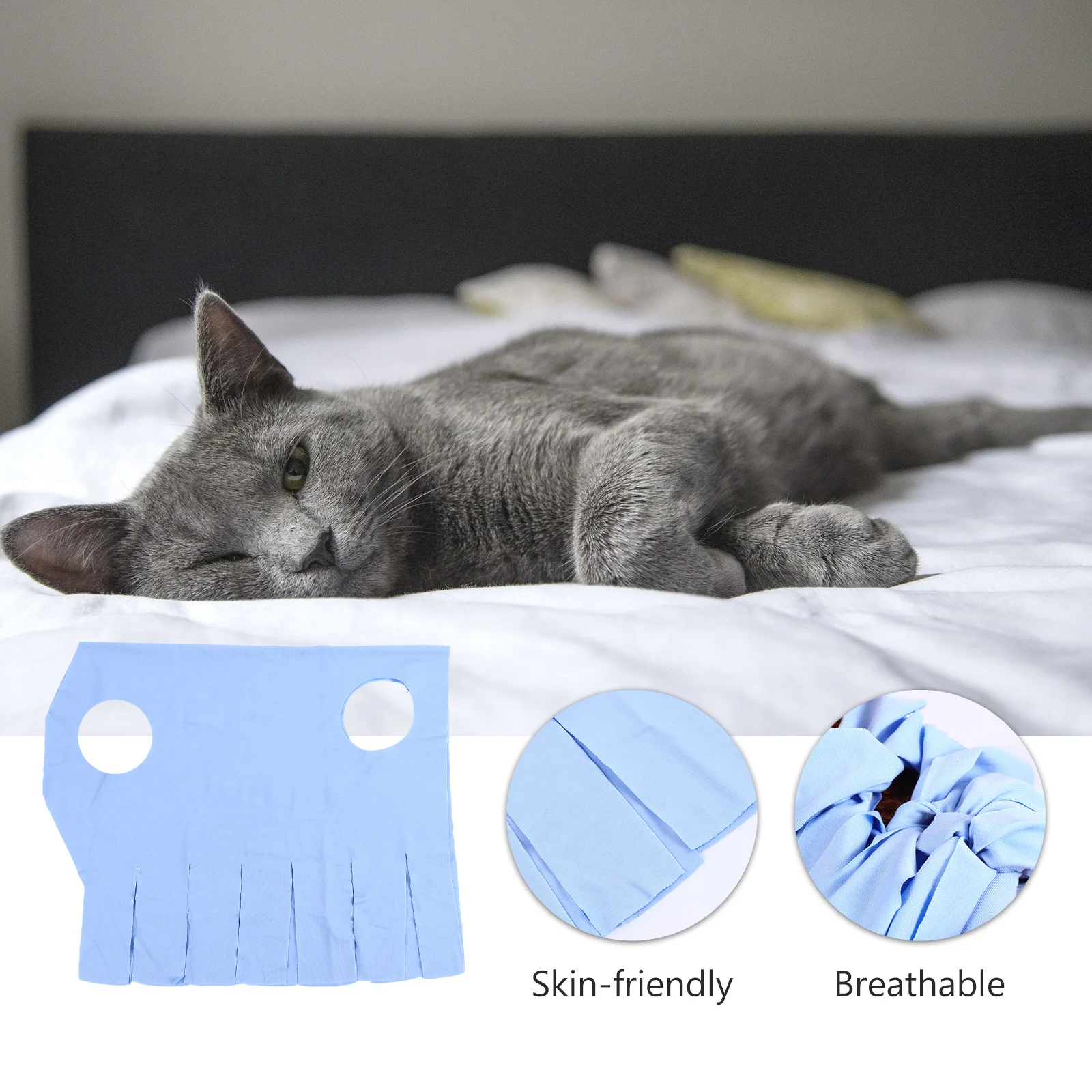 

Pet Recovery Suit Cat Sterilization Clothes Prevention Lick After Surgery Comfortable Easy Wear Wound Healing Home