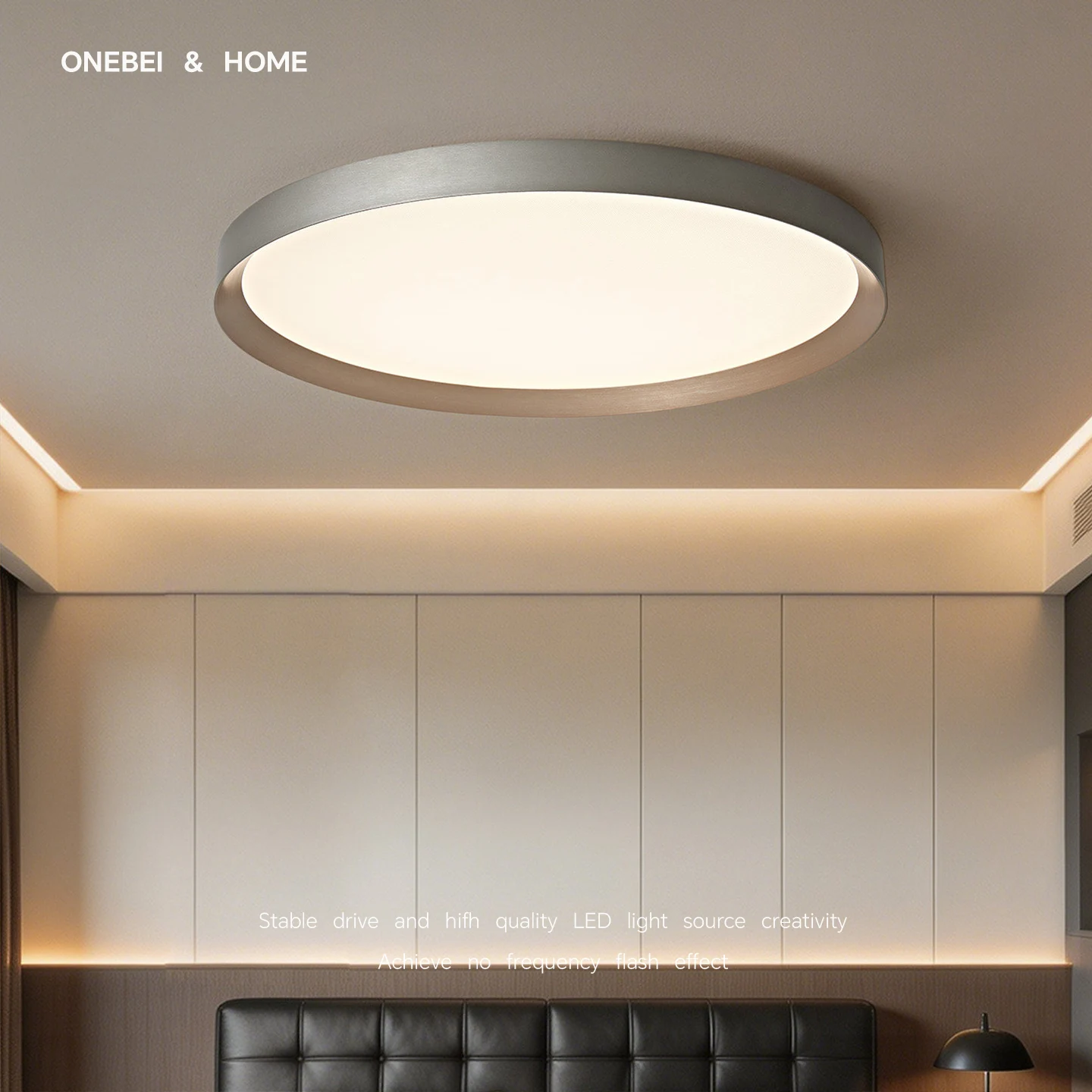 ONEBEI Nordic Modern Ceiling Minimalist Light Aluminum Living Room Light Study Light Bedroom Home Lighting Decorative Light