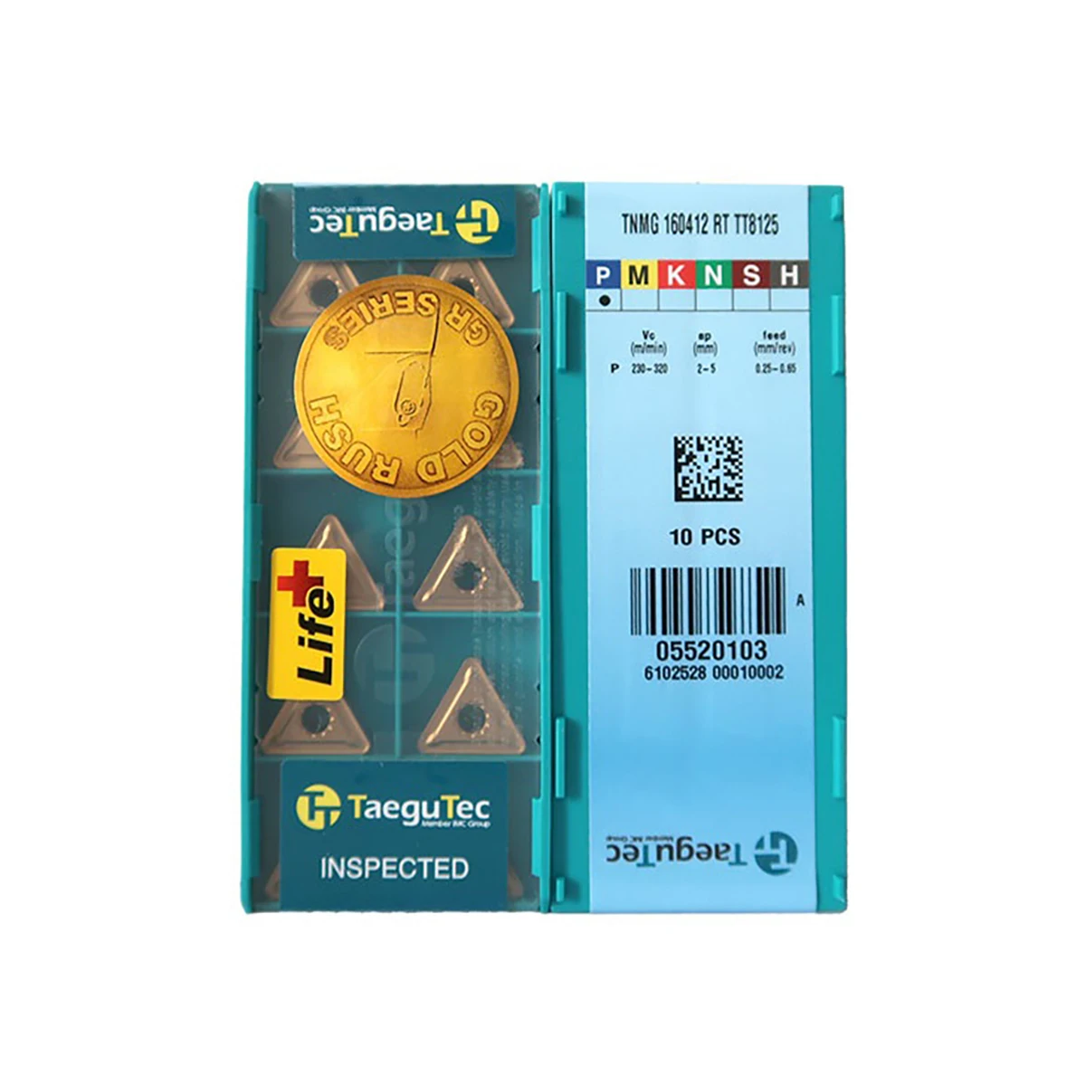 

TaeguTec оригинальные TNMG TNMG16 TNMG160412 RT TT8125 TNMG160412 PC TT9080 токарные пластины из твердого сплава