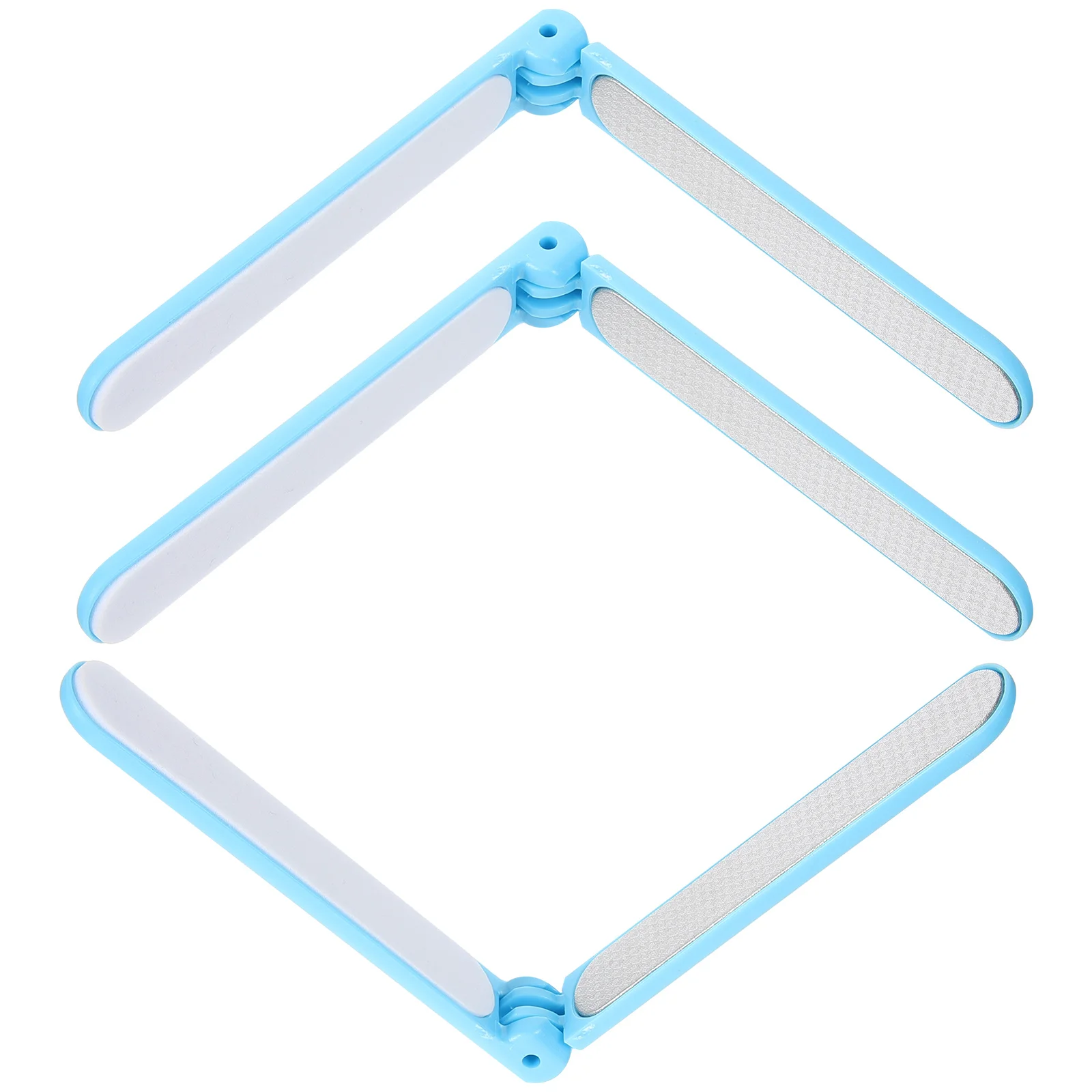 

3Pcs Nail Files Dual Sided Compact Foldable Manicure Tools Portable Travel Diamond Metal Salon Supplies Fingernail Polishing