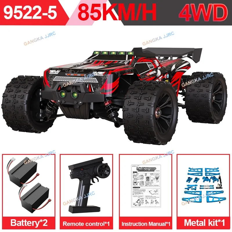 

85KM/H Super Brushless RC Car Metal suit 4x4 Off Road Remote Control High Speed Drift Racing Truck Toy Kids Adults 4WD 1:16