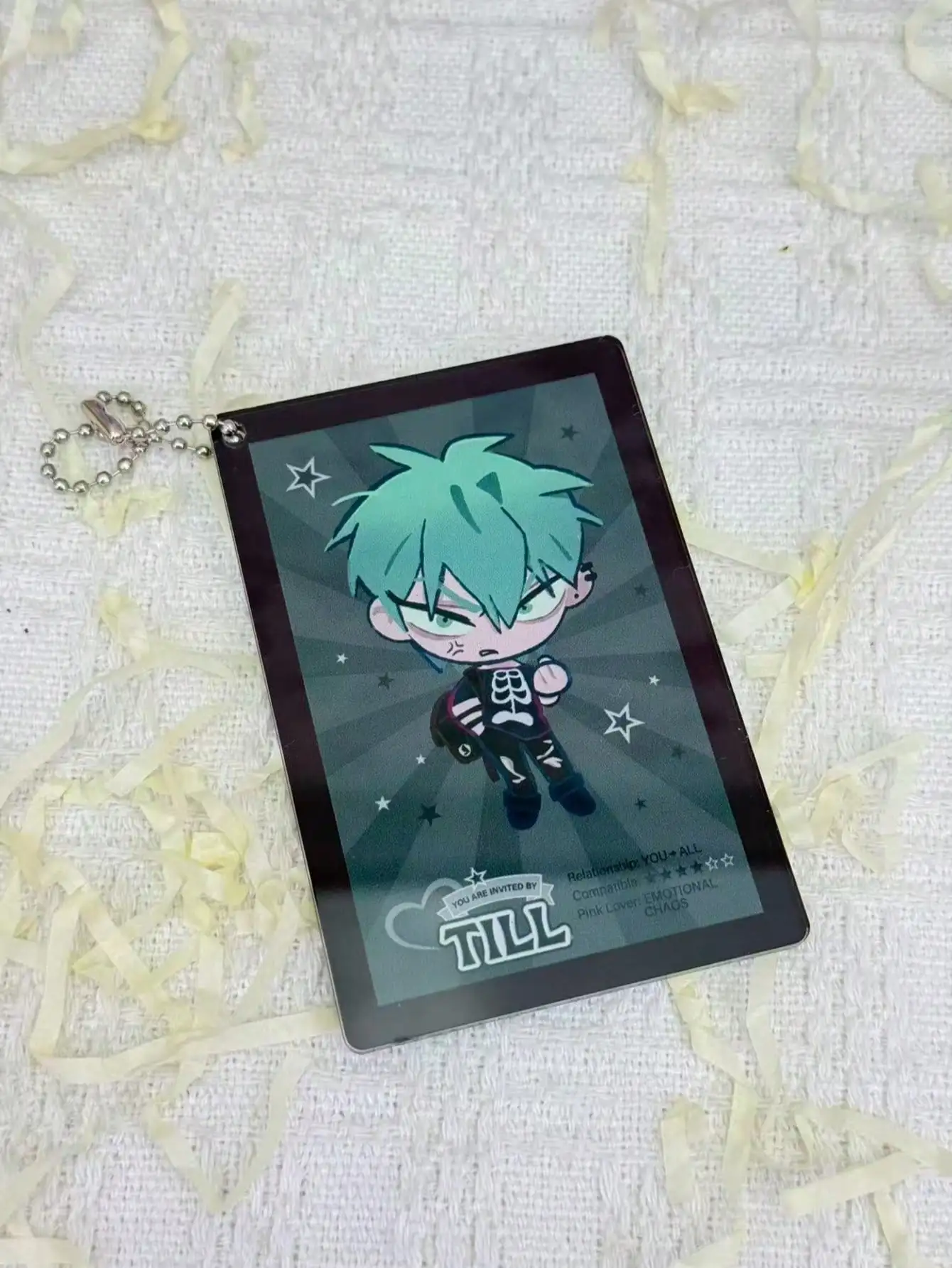 Adorable dije acrílico con personajes de anime, artículo de merchandising de manga, decoración para el hogar, adorno para la habitación, regalo para niñas.