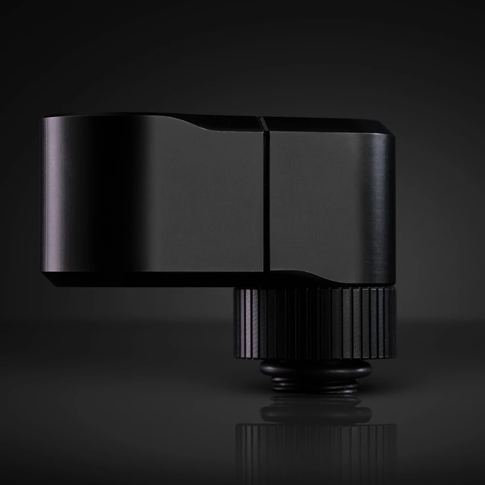 EK-Quantum Torque Doppio Offset Rotary 28mm - nero Raccordi raffreddati ad acqua. Accessorio offset a doppia rotazione da 28 mm.