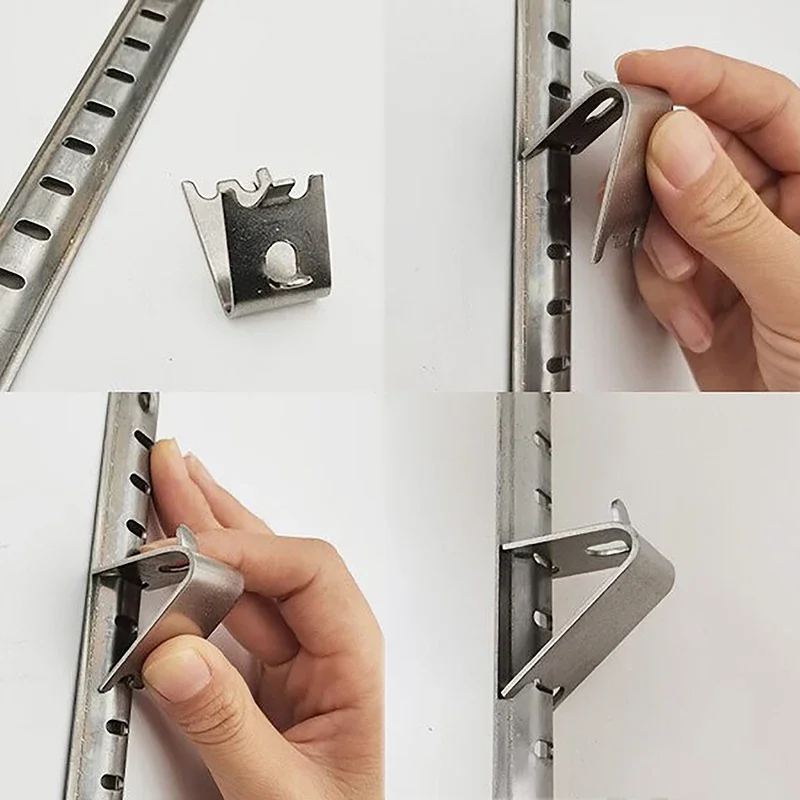 1 個商業冷凍庫棚クリップ 304 ステンレス鋼冷蔵庫棚サポートクランプブラケット棚部品ホームアクセサリー