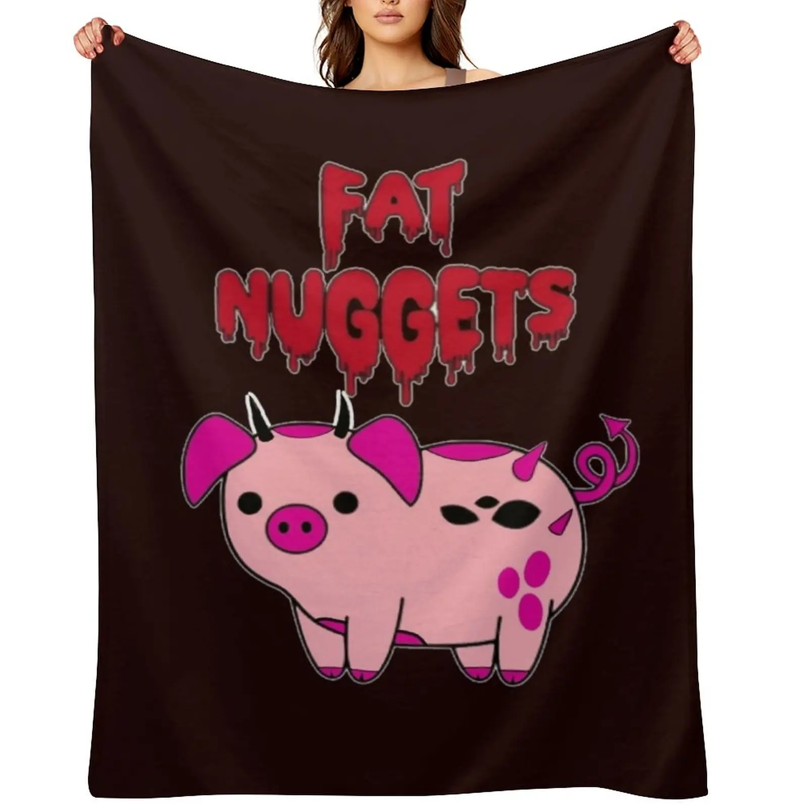 

Fat Nuggets Throw Blanket Warm Furry Decoratives Bed Fashionable Blankets