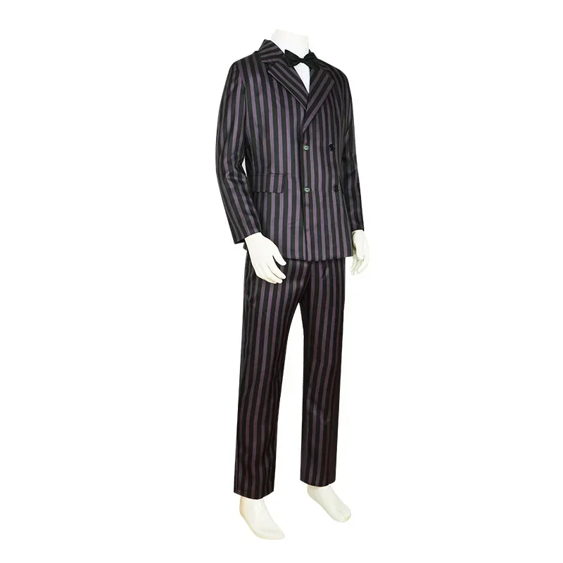 the Addams Family Gomez Addams Cosplay Costume Men's Movie Character Outfit for Halloween Party