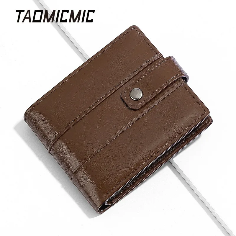 

Retro men's high-end wallet,multi-slot card case,coin purse,carteira homem jovem,billetera hombre,portefeuilles homme cuir