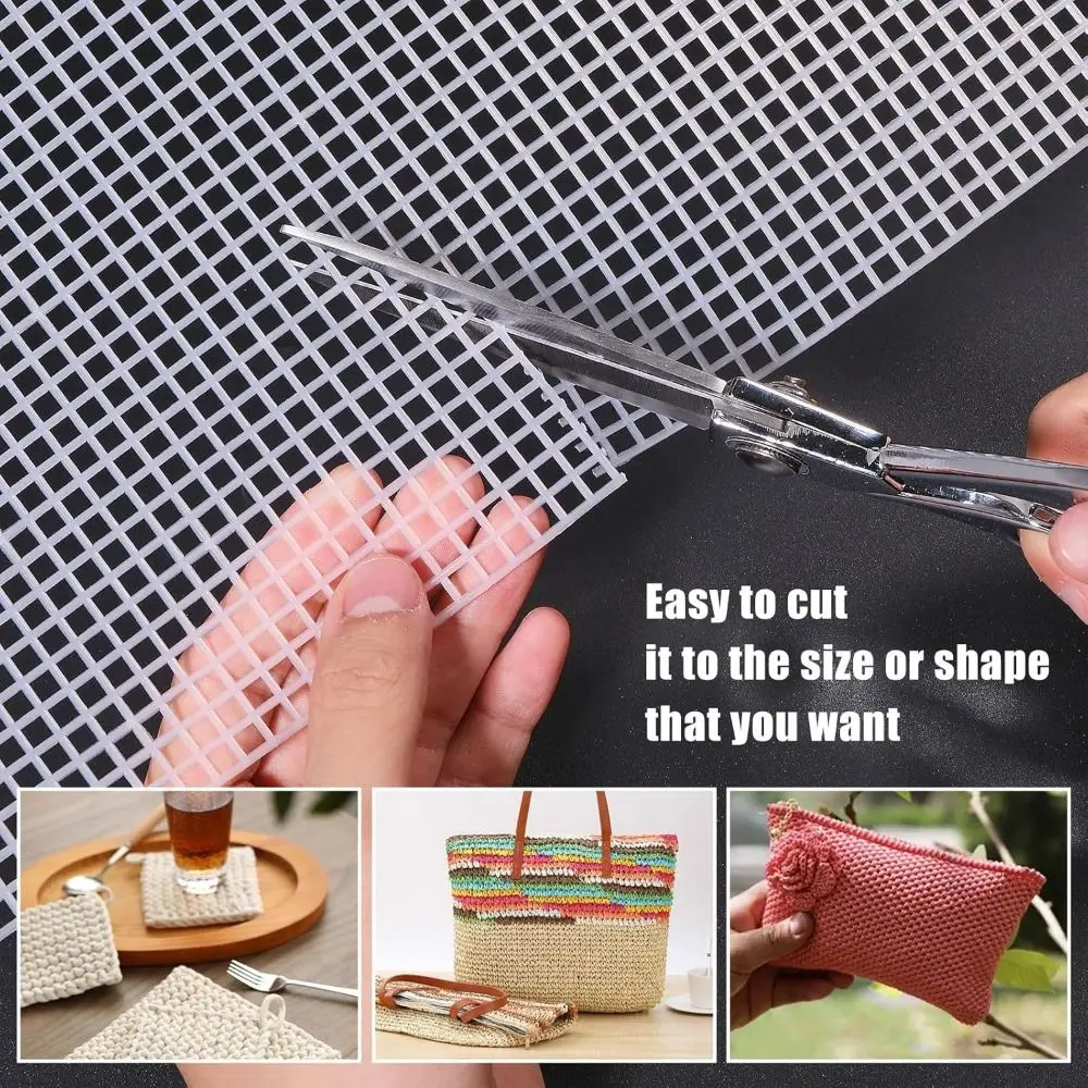 Handbag Accessories Plastic Bag Mesh Grid Durable White Canvas Bag Sheets Bag Rug