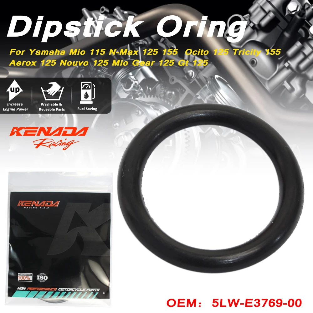 KENADA Racing Dipstick Oring For Yamaha Mio 115 N-Max 125 155  Ocito 125 Tricity 155 Aerox 125 Nouvo 125 Mio Gt 125 Oil Seal