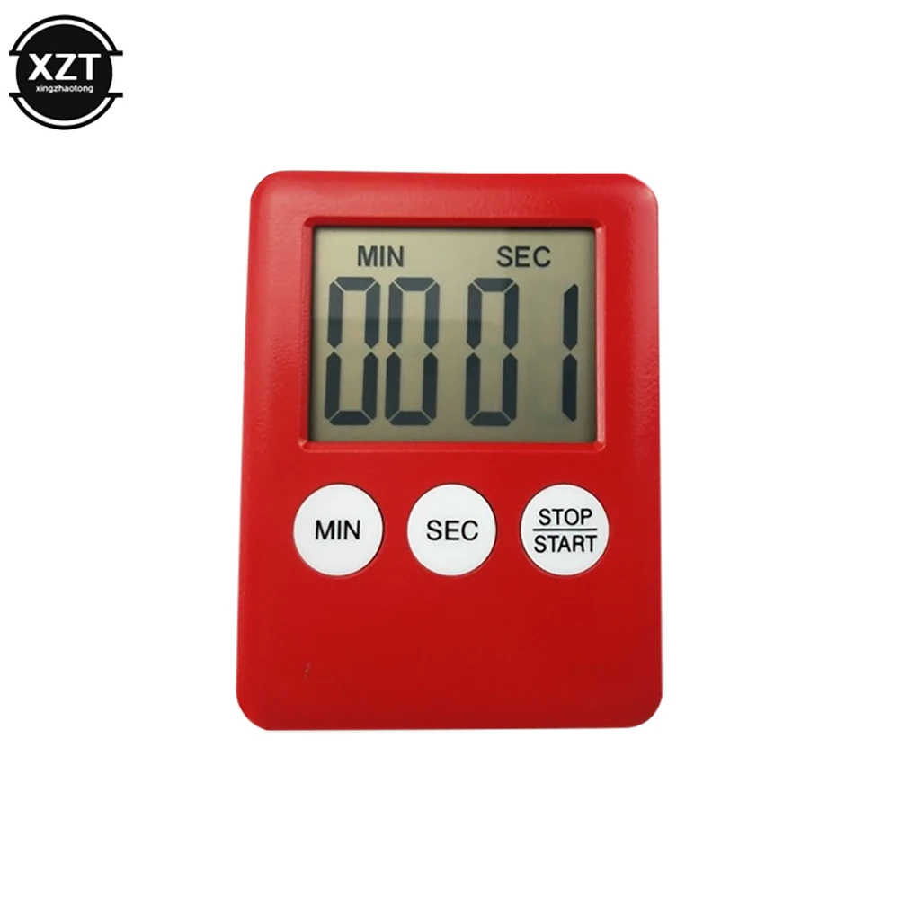 Temporizador de cozinha magnética digital cozinhar cozimento lcd contagem para baixo alto alarme contagem regressiva despertador ímã relógio sono