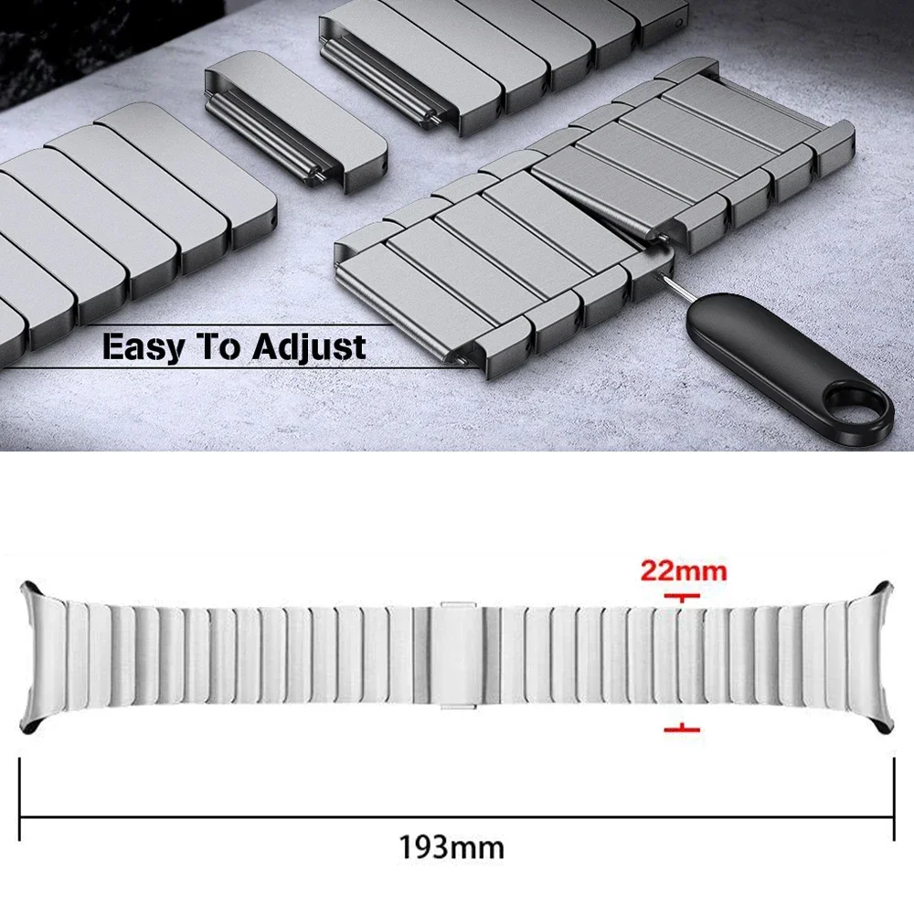 Роскошный магнитный титановый браслет для Samsung Galaxy Watch Ultra 7, 47 мм, деловой мужской ремешок для SAMSUNG ULTRA 7, 47 мм, ремешок без зазоров