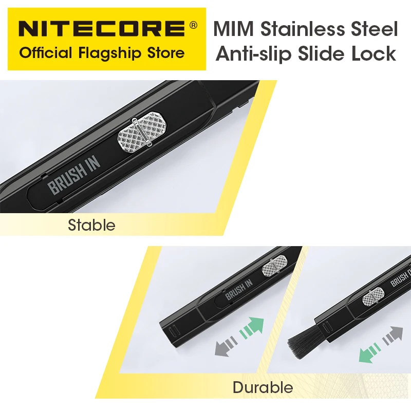 NITECORE Camera Cleaning Pen Photography Drone Len Dust Clean Tool Microfiber Brush Carbon Cleaning Tip for iphone xiaomi Screen