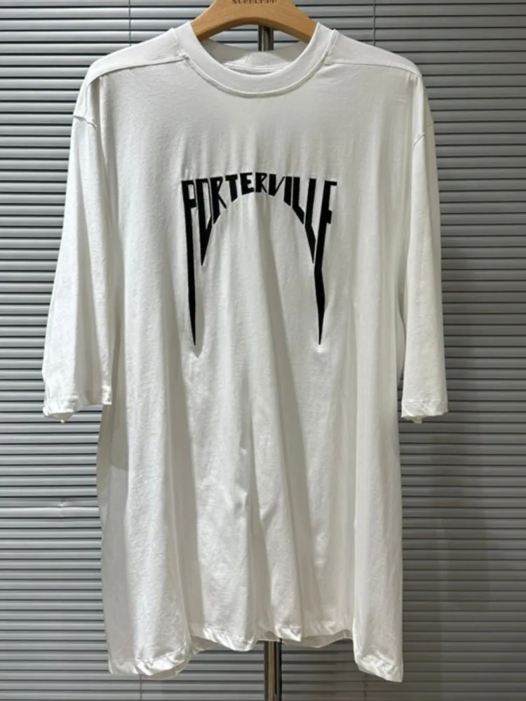 Fashion High Street Printed Top Men's Round Neck Casual Loose Short Sleeve T Shirt 2026 Spring New 28B7W